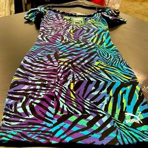 Puma mini wild print dress